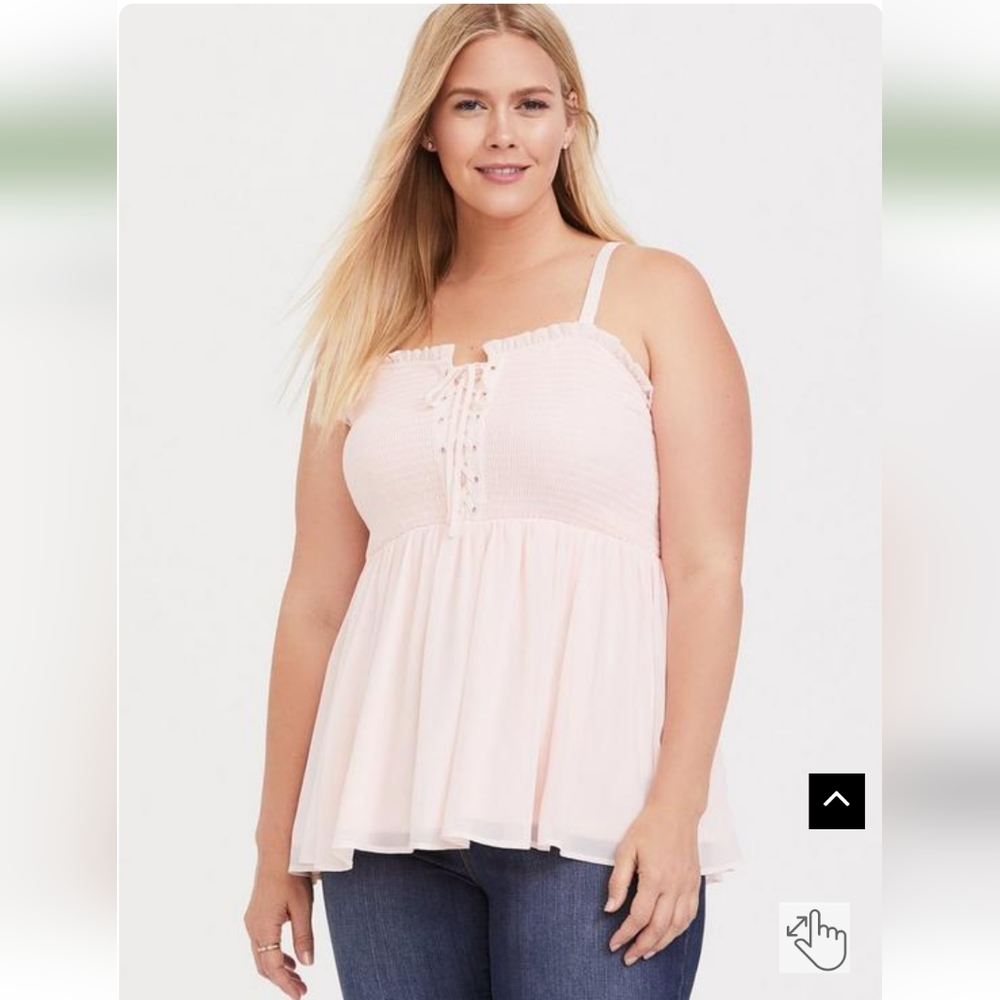 Torrid baby pink tank size 5
